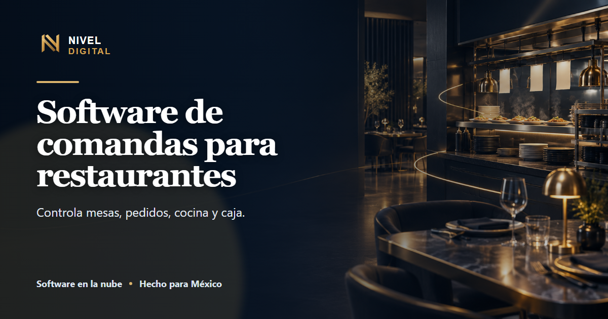 Presentación de Software de comandas para restaurantes de Nivel Digital